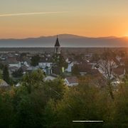 Coucher de soleil sur Habsheim