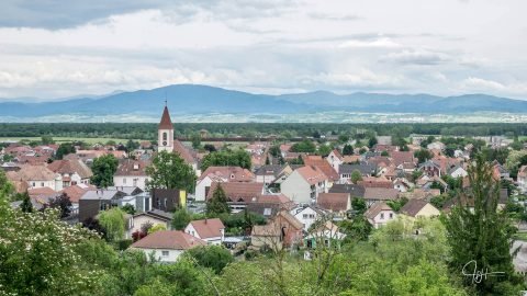 Vue Habsheim des collines