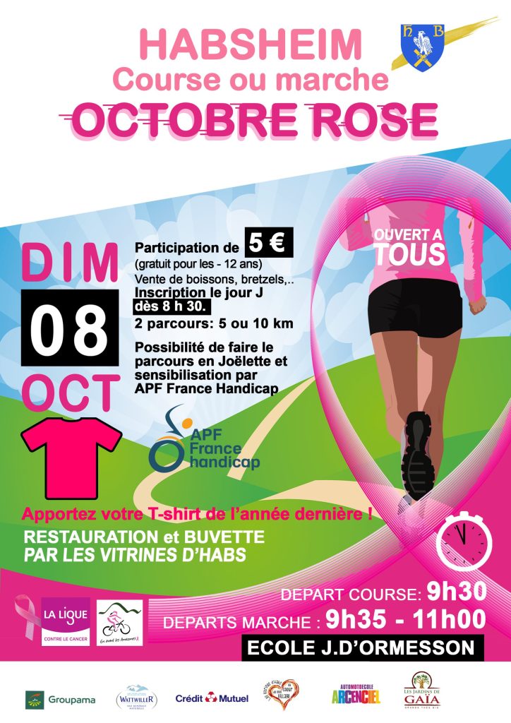 Course/marche Octobre Rose-habsheim-2023
