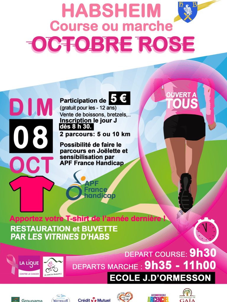 Course/marche Octobre Rose-habsheim-2023